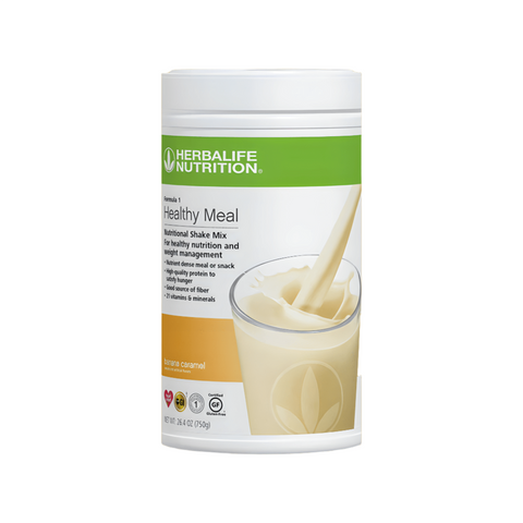 Formula 1 Healthy Meal Nutritional Shake Mix: Banana Caramel 750 g - Lecse